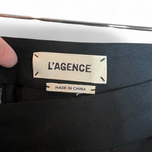 L’AGENCE x Ron Herman Silk Maxi Slit Skirt Black Size 4, NWT - Picture 9 of 13